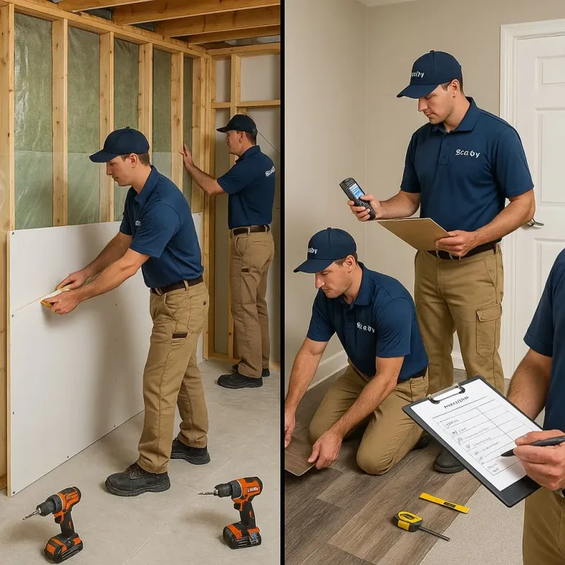 Repairs and Reconstruction process in Greenfields, PA